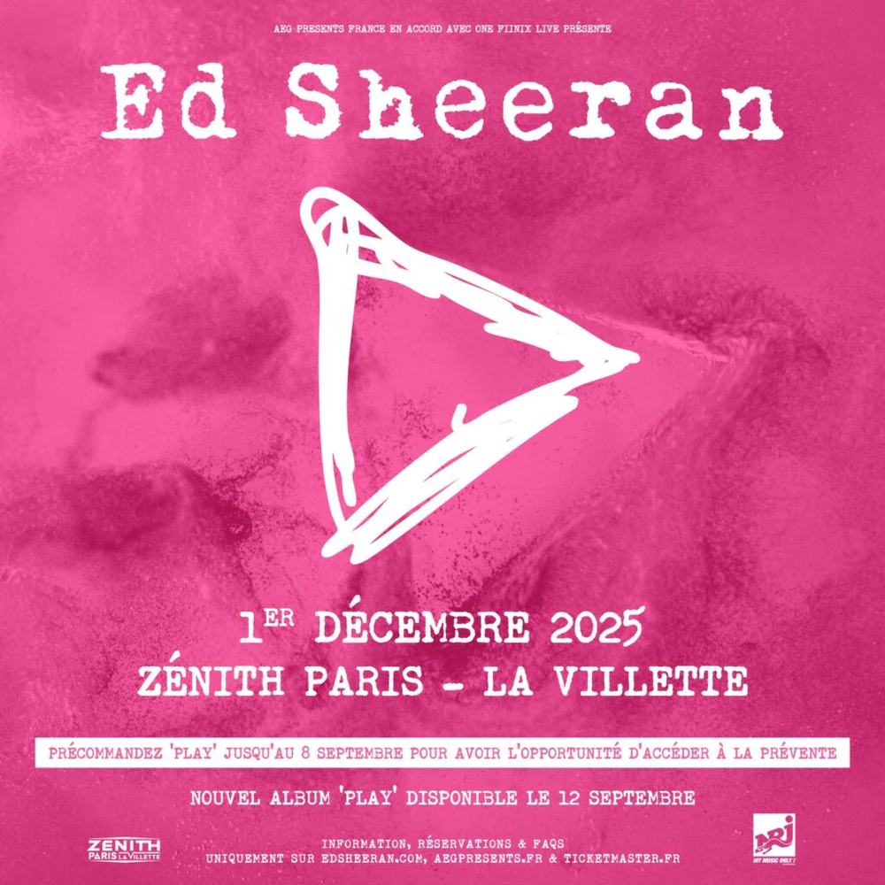 Ed Sheeran – Loop Tour 2025 | Billets Officiels